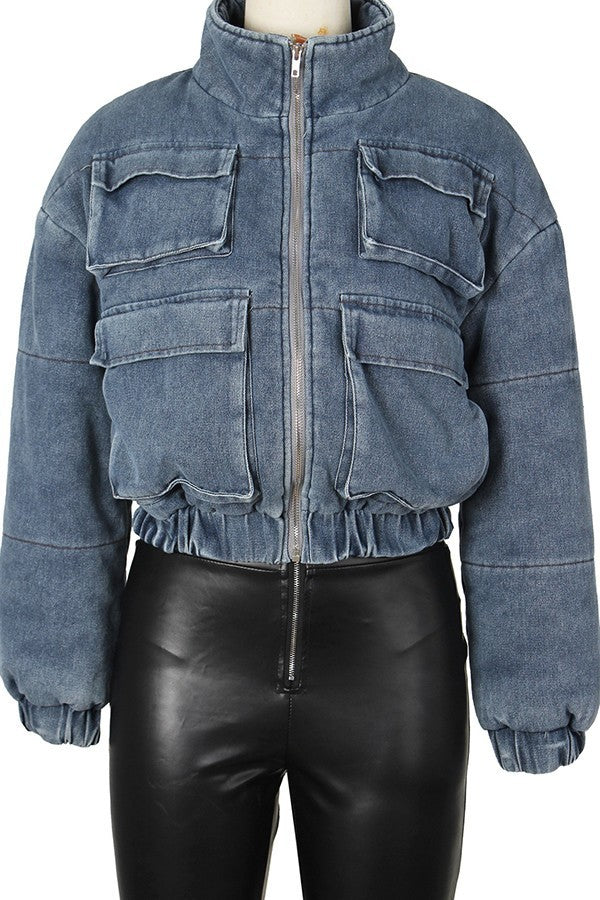 Denim Bomber Jackets Lavish Daily