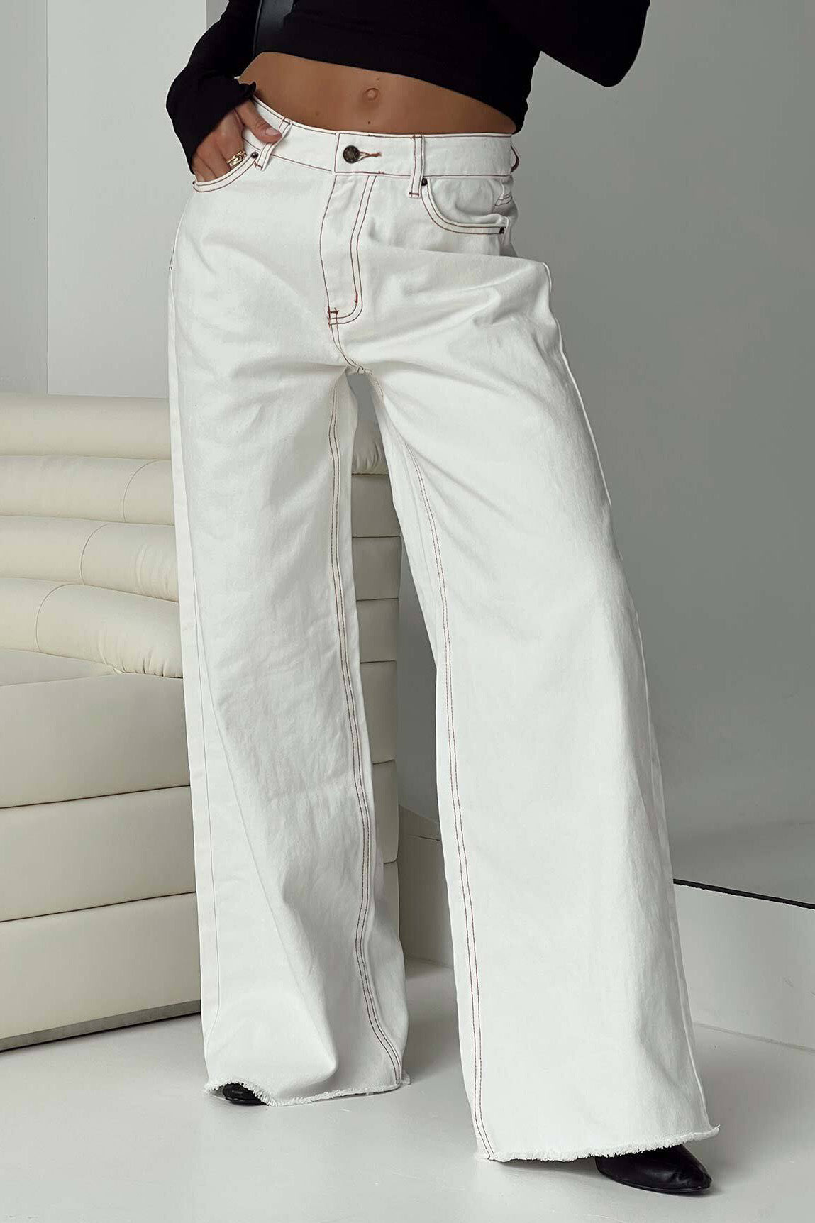 Loose Fit Casual Denim Long Pants Lavish Daily