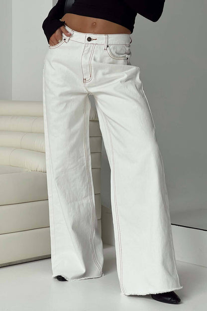 Loose Fit Casual Denim Long Pants Lavish Daily