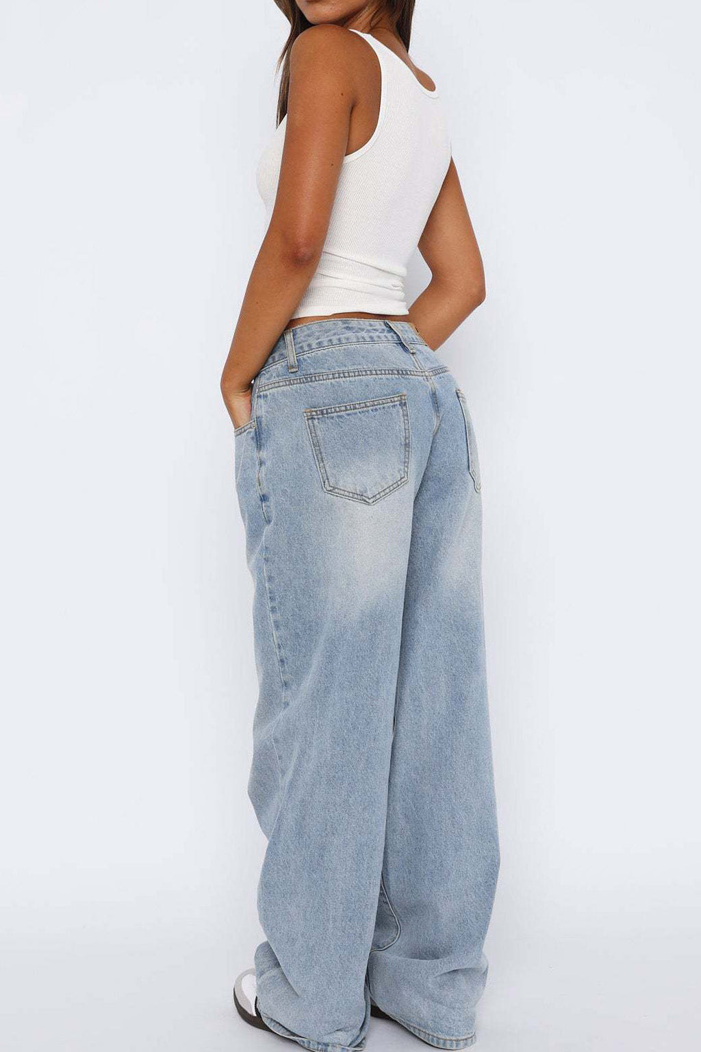Low Rise Wide Leg Jeans Lavish Daily