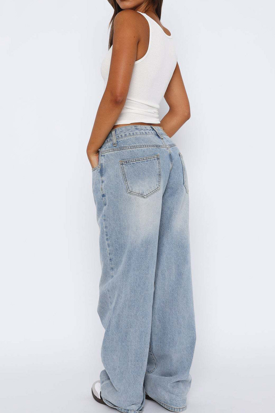 Low Rise Wide Leg Jeans Lavish Daily