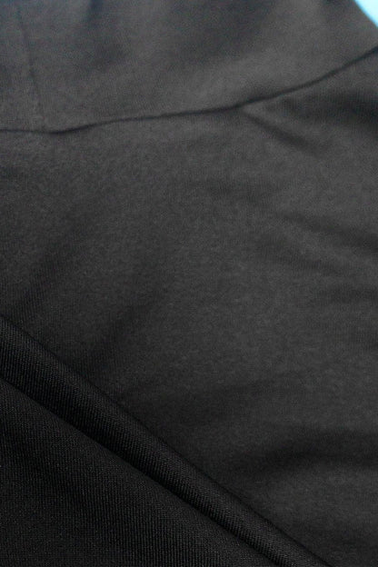 Mock Neck Ruched Mini Dress with Draped Train Lavish Daily