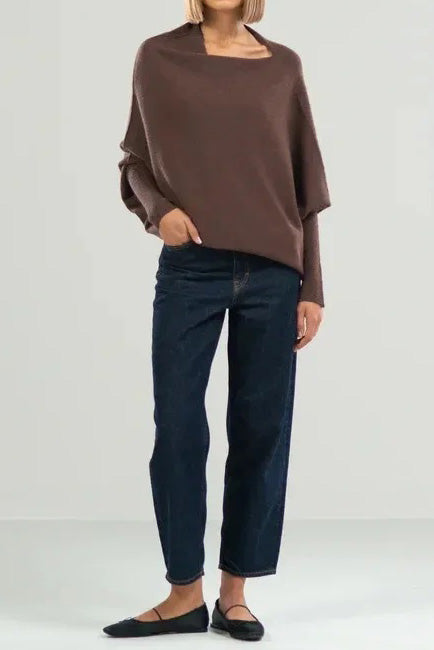 Solid Crew Neck Long Sleeve Top Lavish Daily