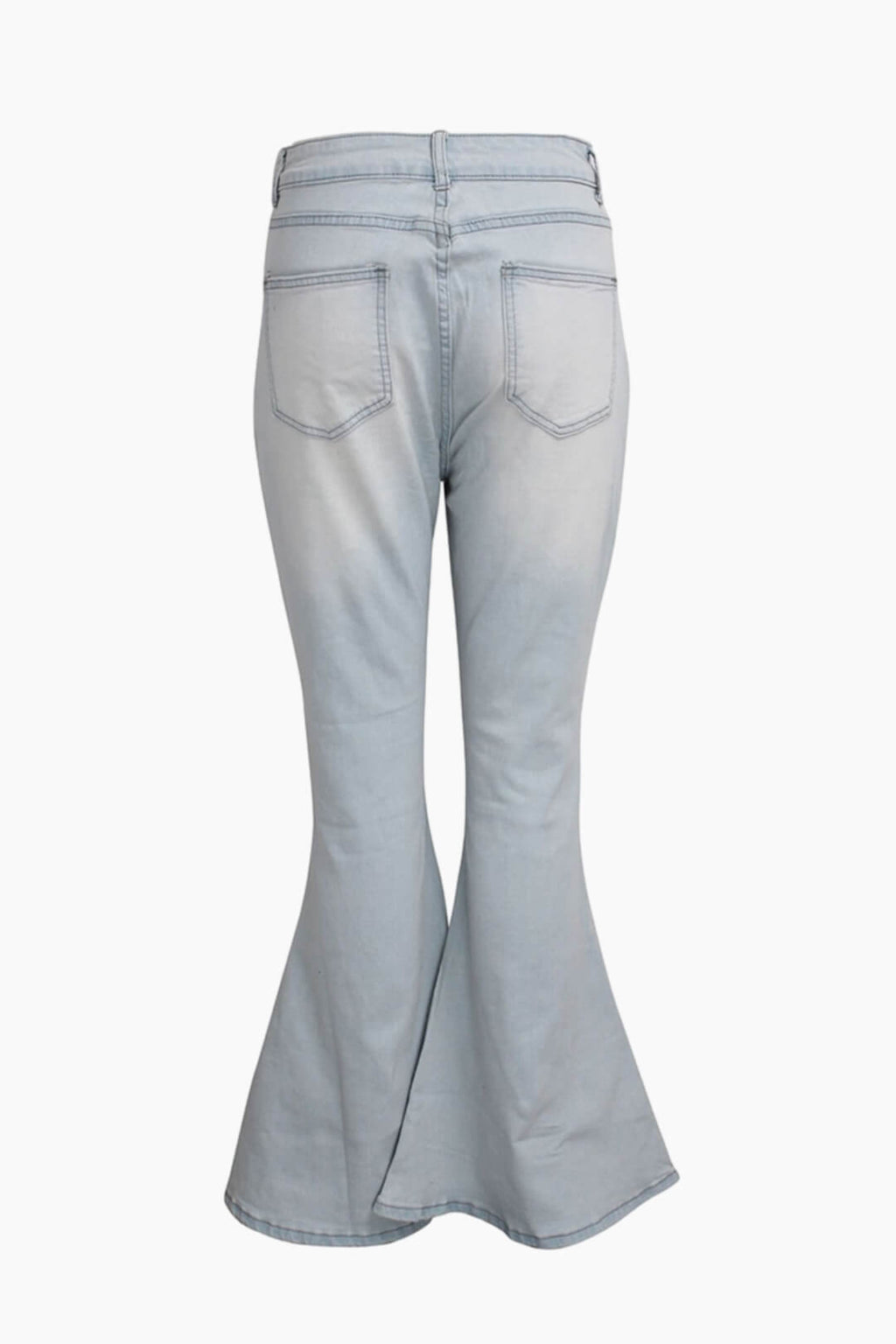 High Waist Bell Bottom Jeans Lavish Daily