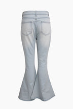 High Waist Bell Bottom Jeans Lavish Daily
