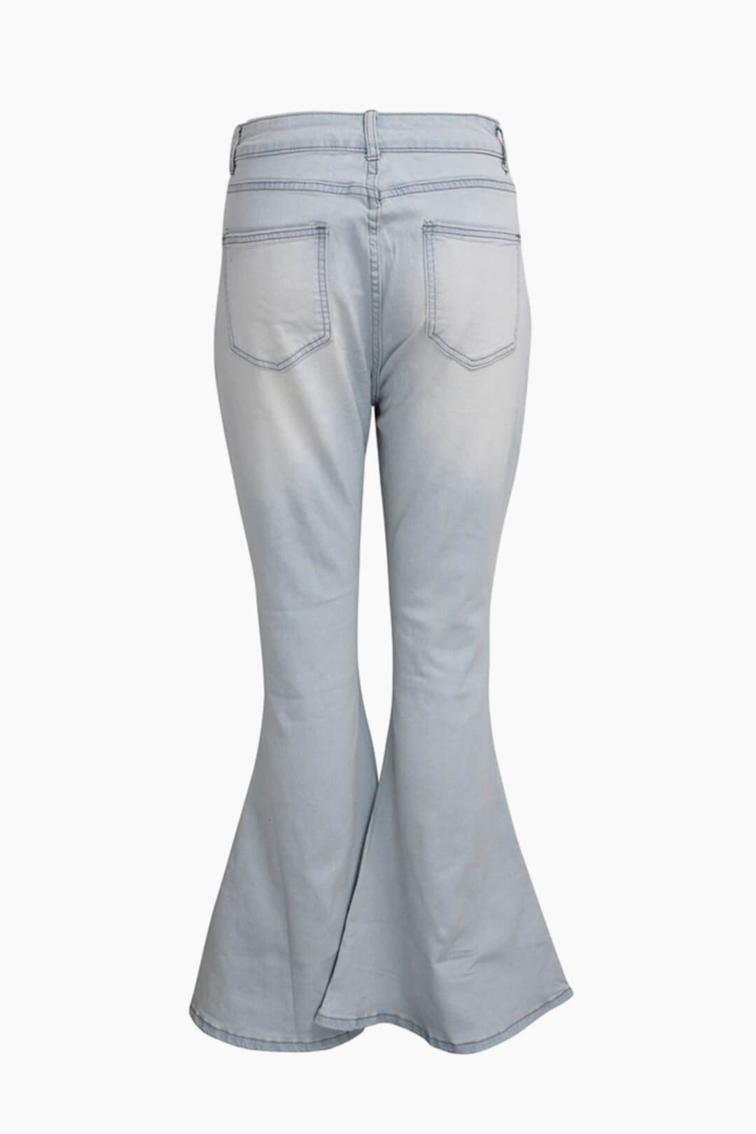 High Waist Bell Bottom Jeans Lavish Daily