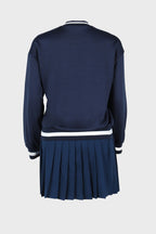 Tennis Letter Print A-line Pleated Skirt Sets Lavish Daily