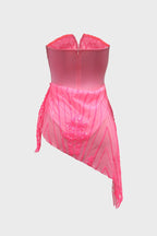 Strapless Mesh Bodycon Club Party Dress Lavish Daily