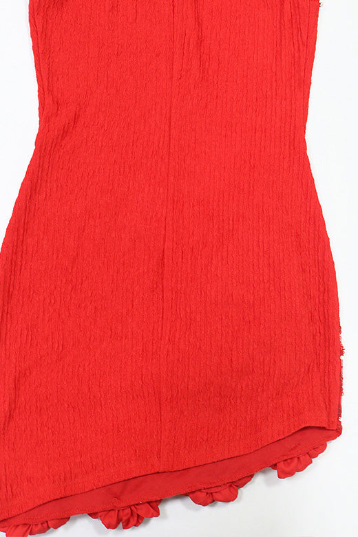 Embellished Rosette Mini Dress Lavish Daily