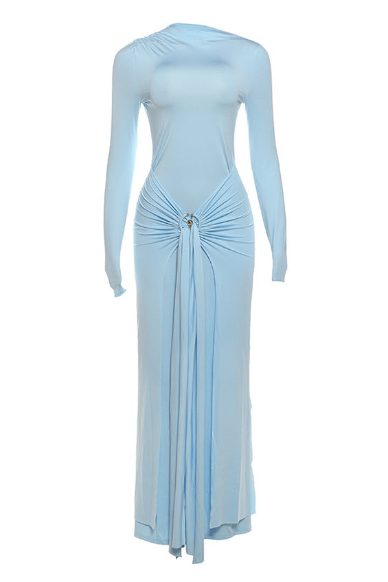 Twist Knot Ring Detail Maxi Dress Lavish Daily