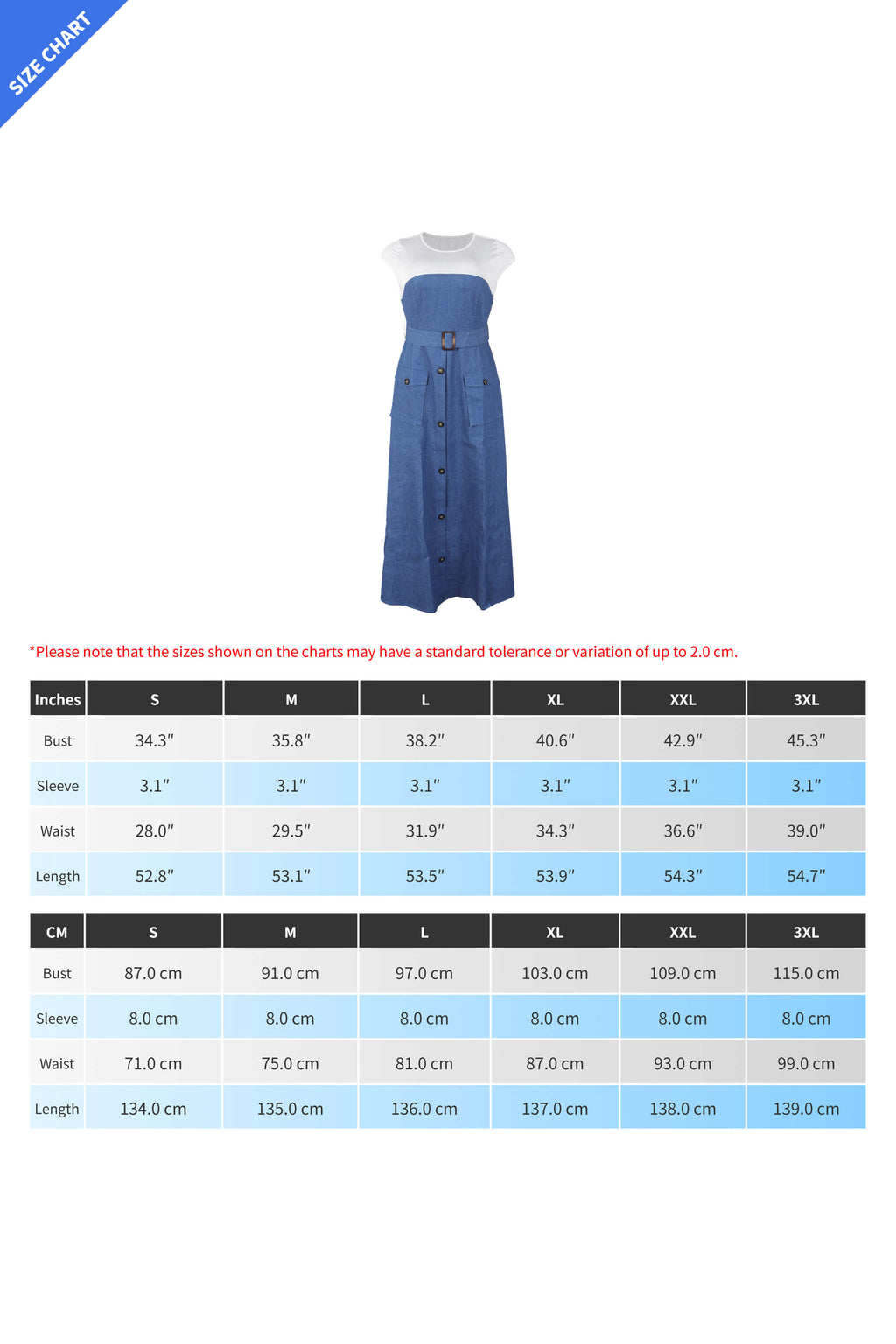Elegant Denim Patchwork Pocket A-Line Dress Lavish Daily