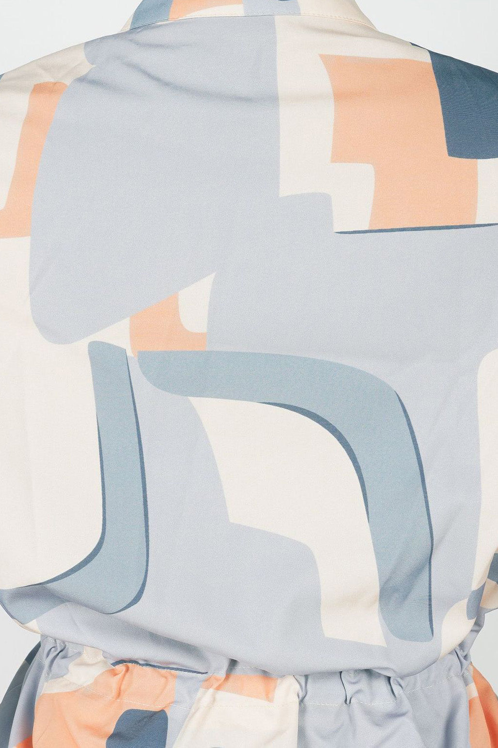 Printed Stand Collar Drawstring Waist 2-Piece Set Lavish Daily