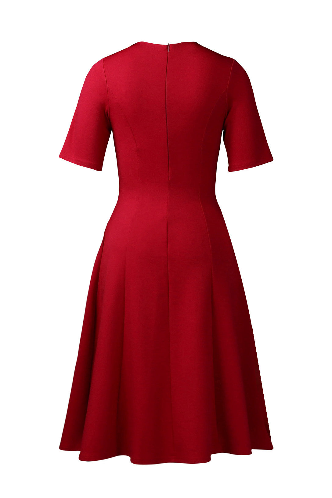 Asymmetrical Button A-Line Midi Dress Lavish Daily