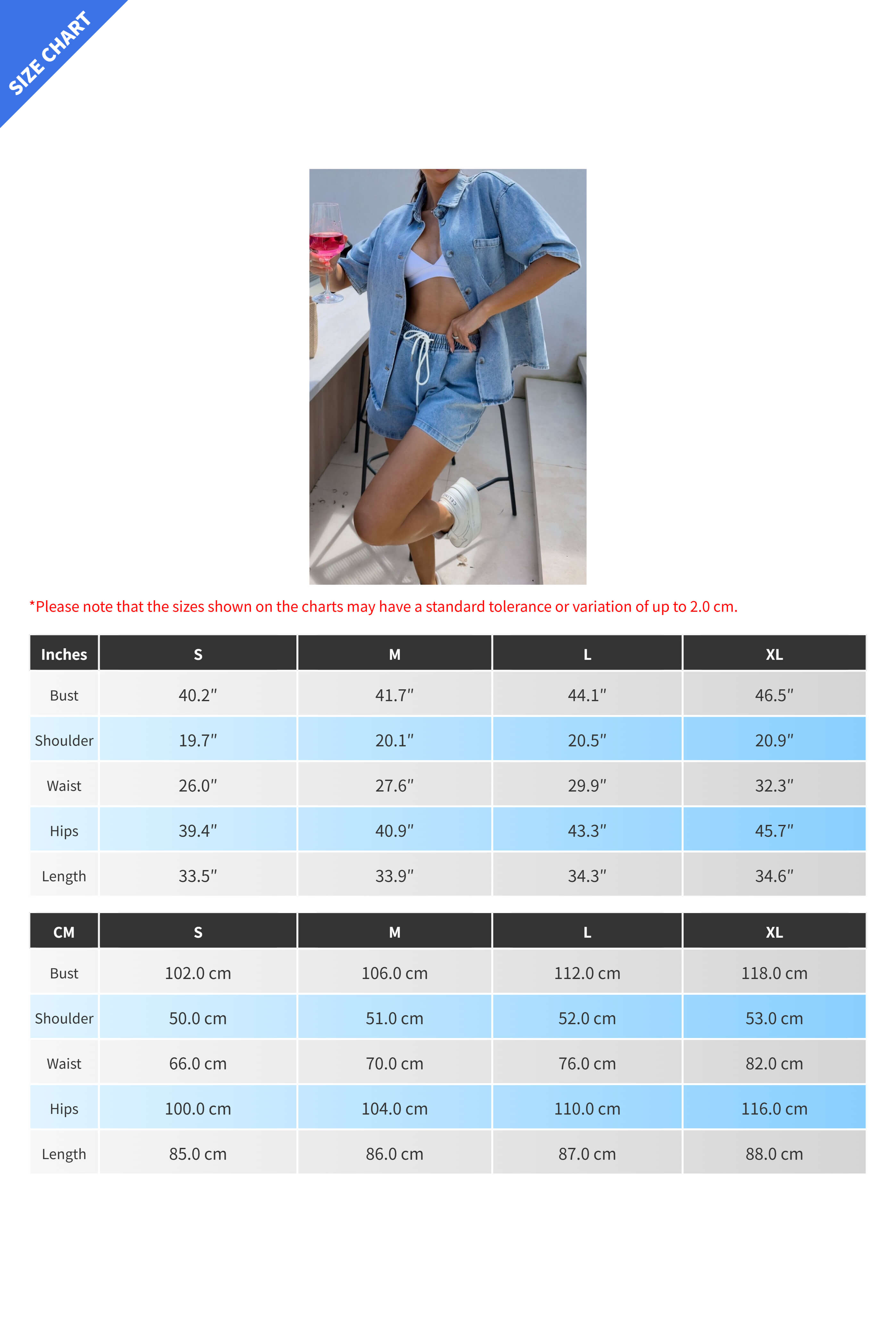 Loose Fit Short Sleeve Shirt & Denim Shorts Set Lavish Daily