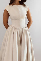 Elegant Sleeveless Backless Slim Fit Dress Lavish Daily