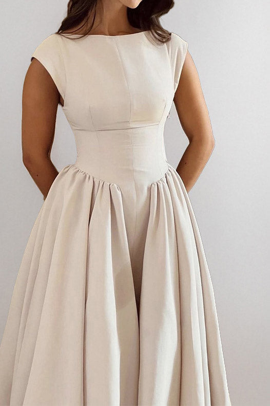 Elegant Sleeveless Backless Slim Fit Dress Lavish Daily