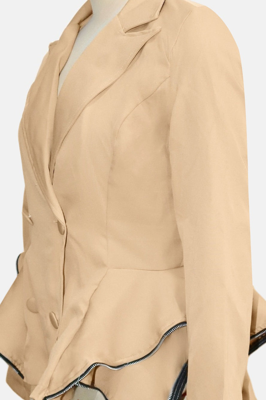 Double-Breasted Blazer Coat Lavish Daily