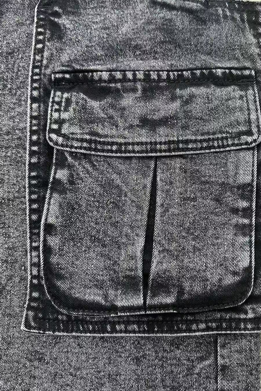 Retro Cargo Denim Shorts Lavish Daily
