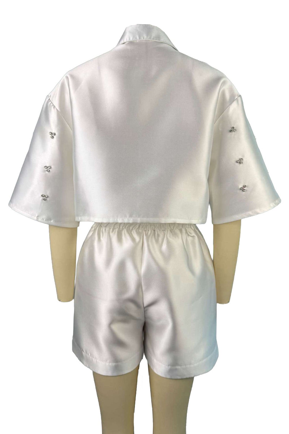 Embellished Boxy Shirt Set Lavish Daily