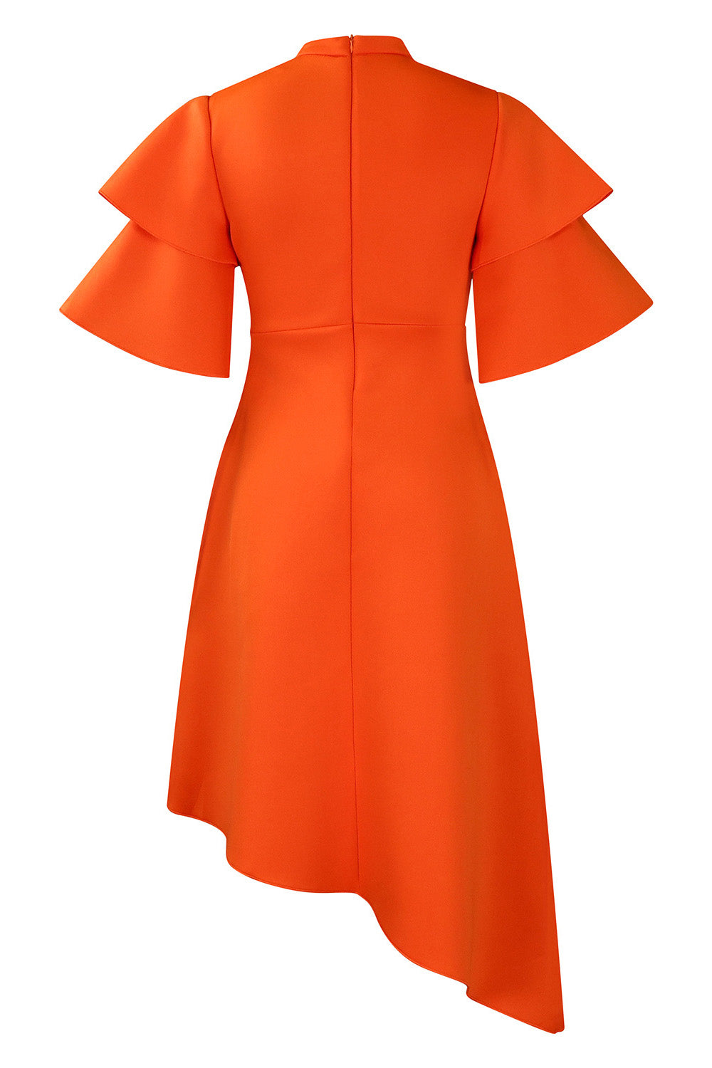 Double-Layer Ruffled Sleeve Dress Lavish Daily