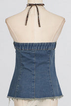 Cowgirl Denim Corset Top Lavish Daily