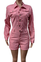 Denim Romper Lavish Daily