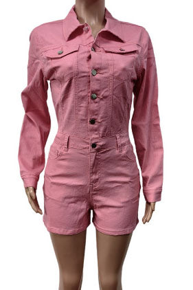 Denim Romper Lavish Daily