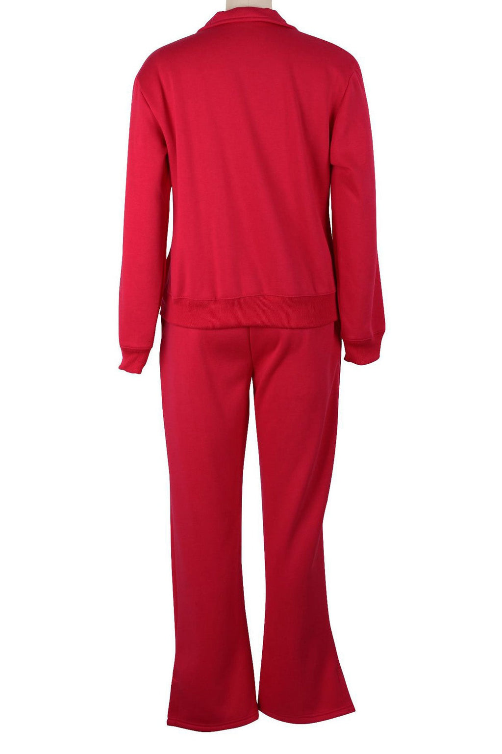 Fleece Lined Loose Fit Two-Piece Tracksuit LavishDaily