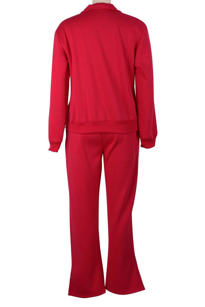 Fleece Lined Loose Fit Two-Piece Tracksuit Lavish Daily