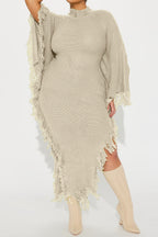 Sweater Maxi Dress LavishDaily