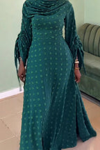 Ruched Sleeve Drawstring Dress Lavish Daily