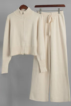 Double-Zip Slim Fit Sweater Set Lavish Daily