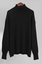 Turtleneck Long Sleeve Sweater Lavish Daily