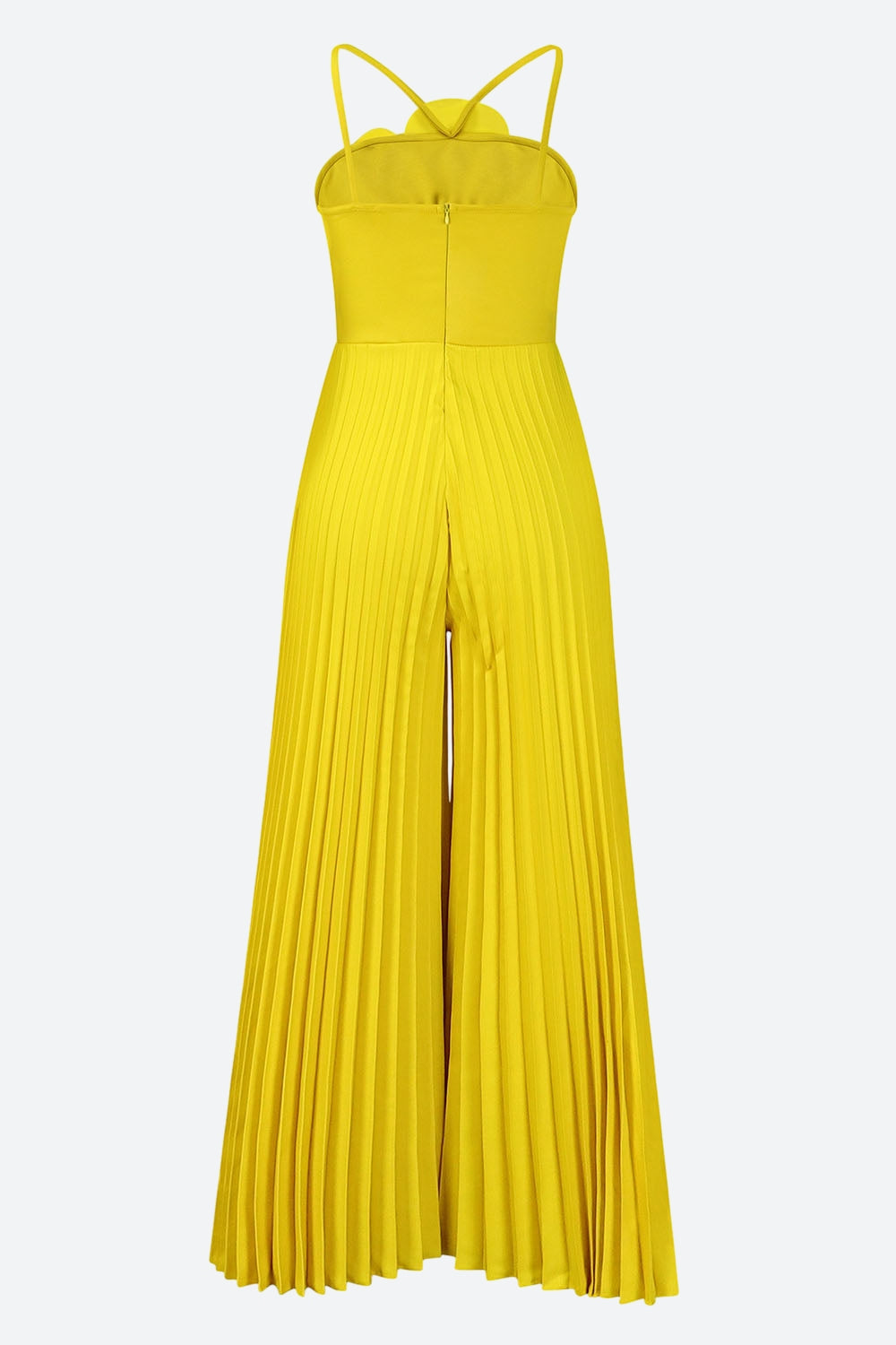 Floral Solid Color Pleated Jumpsuit Lavish Daily