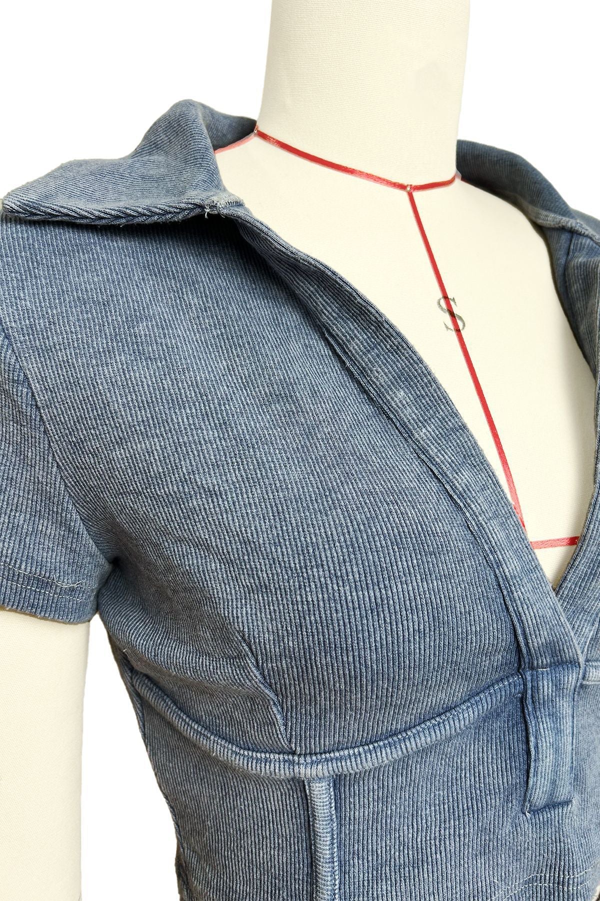 Ribbed V-Neck Short Sets Lavish Daily