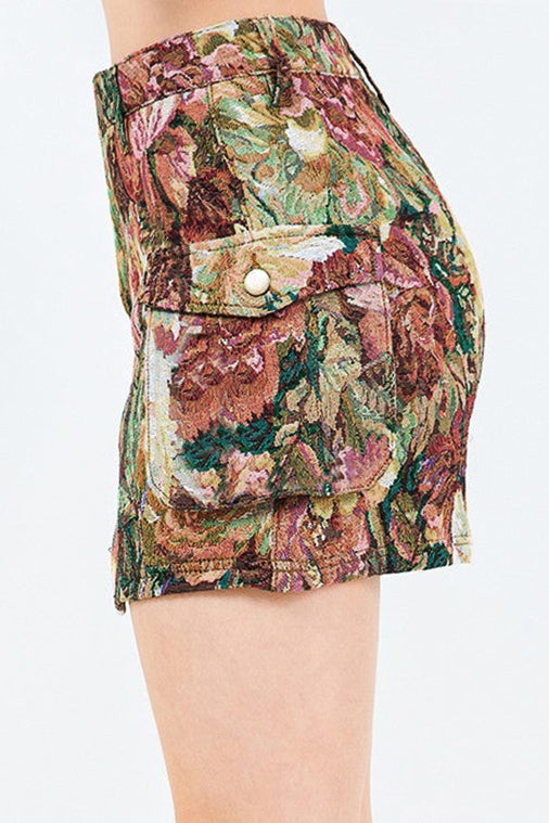 Jacquard Cargo Skirt Lavish Daily