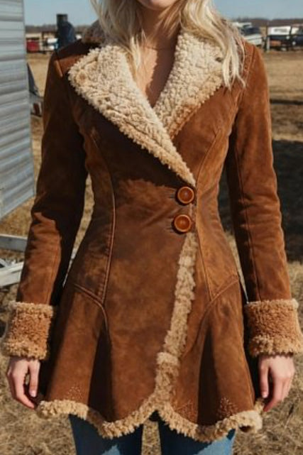 Retro Plush Casual Jacket LavishDaily