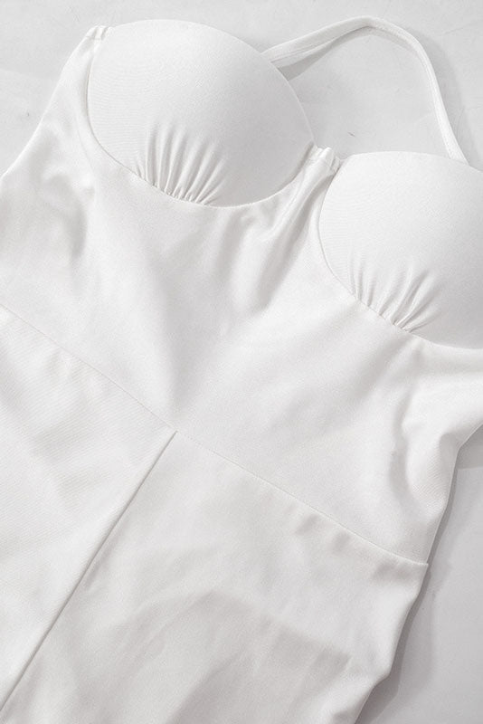 Strapless Booty scrunch Jumpsuit Lavish Daily