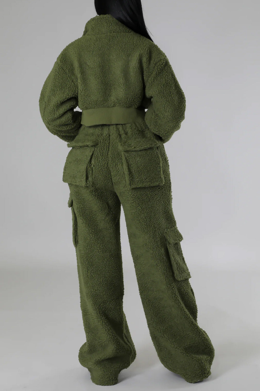 Fuzz Cargo Pants Sets Lavish Daily