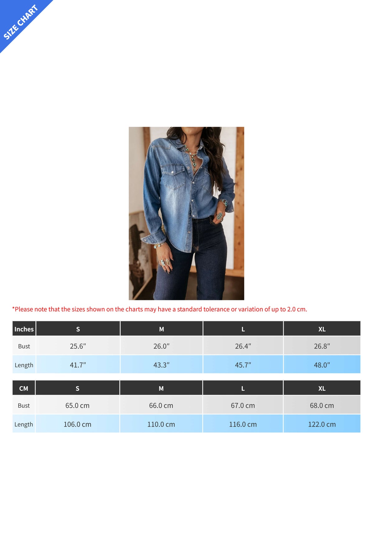 Street Style Long Sleeve Denim Shirt Lavish Daily