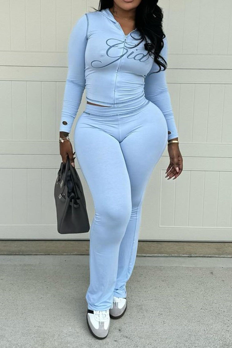 Solid Color 2-Piece Long Sleeve Set Lavish Daily
