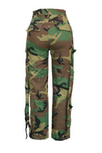 Camo Multi Pocket Straight Cargo Pants Lavish Daily