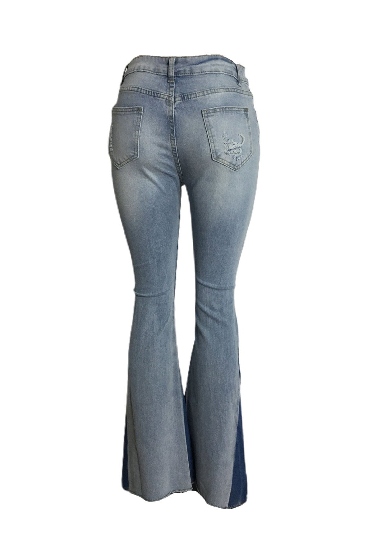 Ripped Bootcut Jeans Lavish Daily