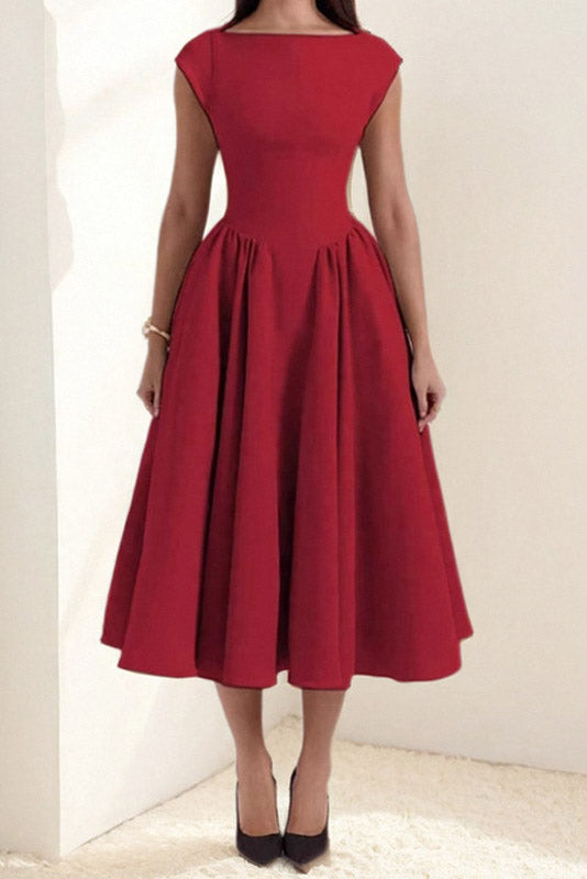 Elegant Sleeveless Backless Slim Fit Dress Lavish Daily