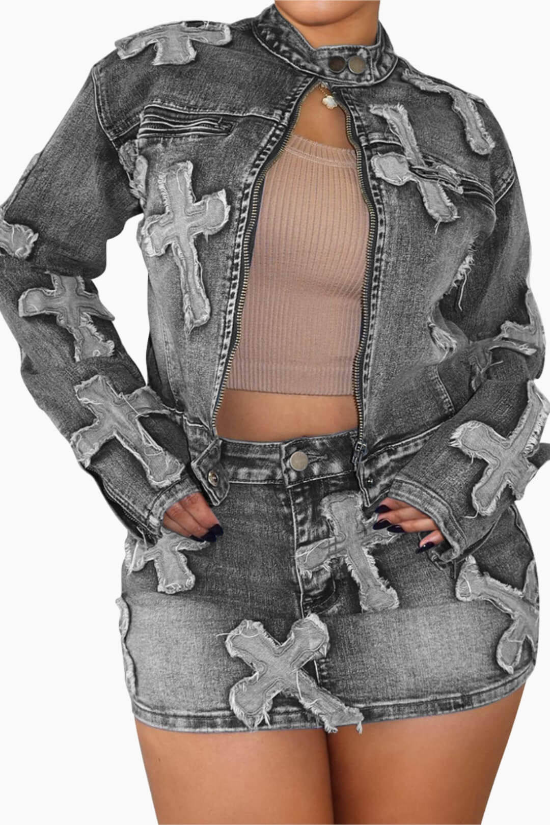 Denim 2 Piece Set Lavish Daily