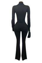 Sherpa Lined Foldover Waist Flare Pants Set Lavish Daily