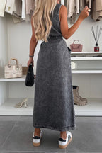 Denim Maxi Dress Lavish Daily