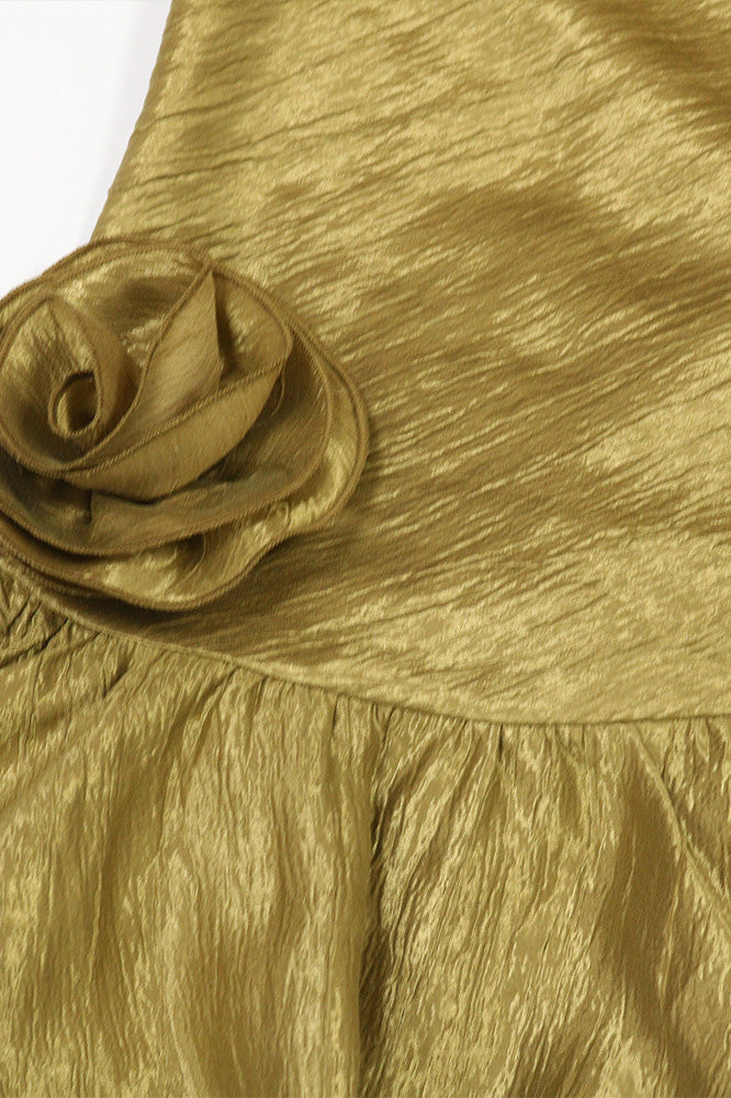 Pleated Ruffle Dress Lavish Daily