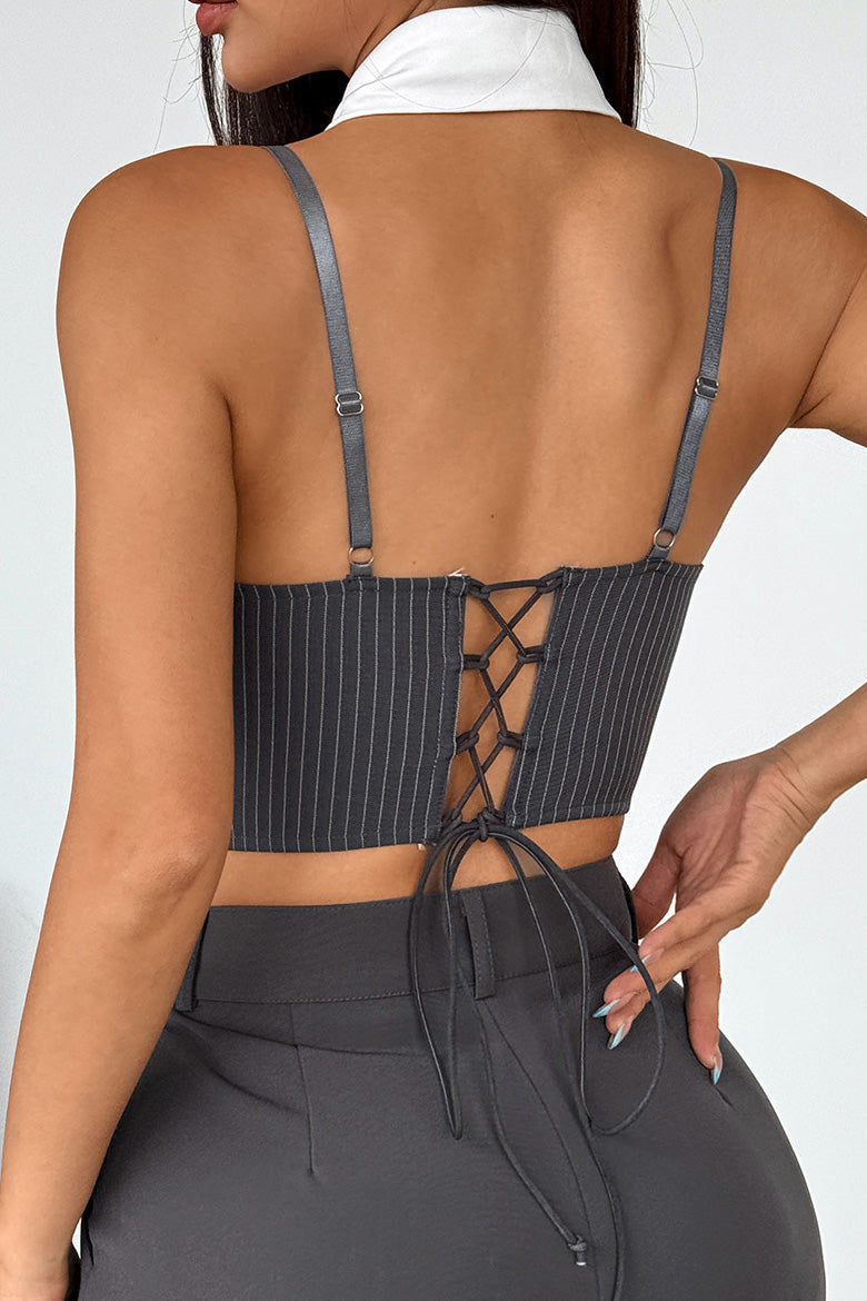 Clubwear Tie Bust Corset Cami Top Lavish Daily