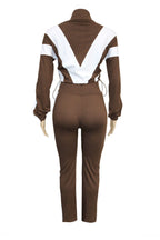 Sporty Color Block 2-Piece Tracksuit Lavish Daily